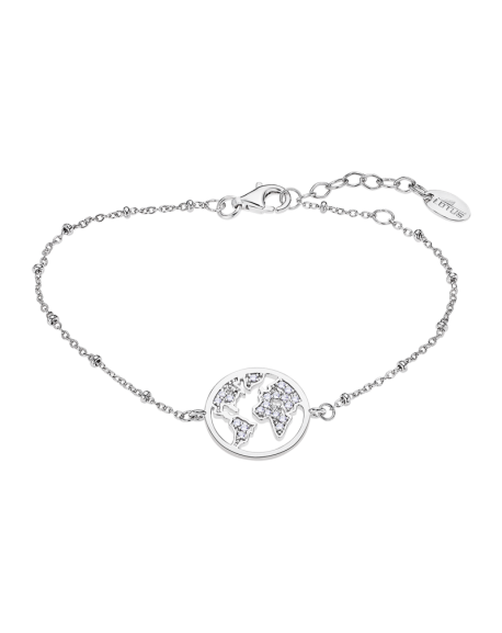 Lotus Silver Bracelet Femme Argent Monde Empierré - LP3216-2/1