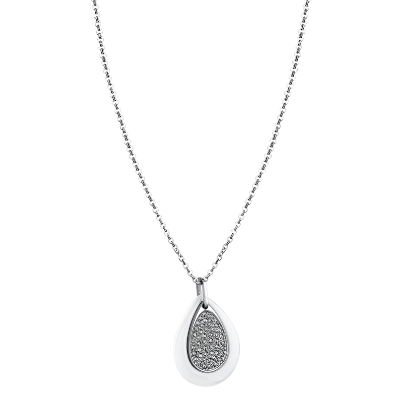Lotus Style Collier Femme Acier & céramique Blanc LS1706-1/1 Lotus Style Collier Femme Acier & céramique Blanc LS1706-1/1