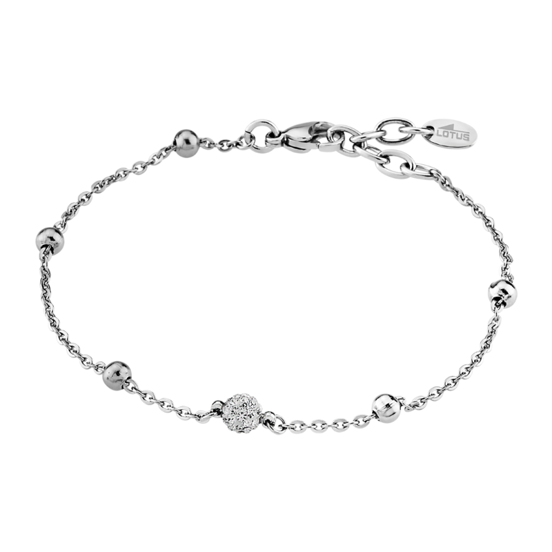 Lotus Style Bracelet Femme Strass Boules Acier LS1763-2/1 Lotus Style Bracelet Femme Strass Boules Acier LS1763-2/1