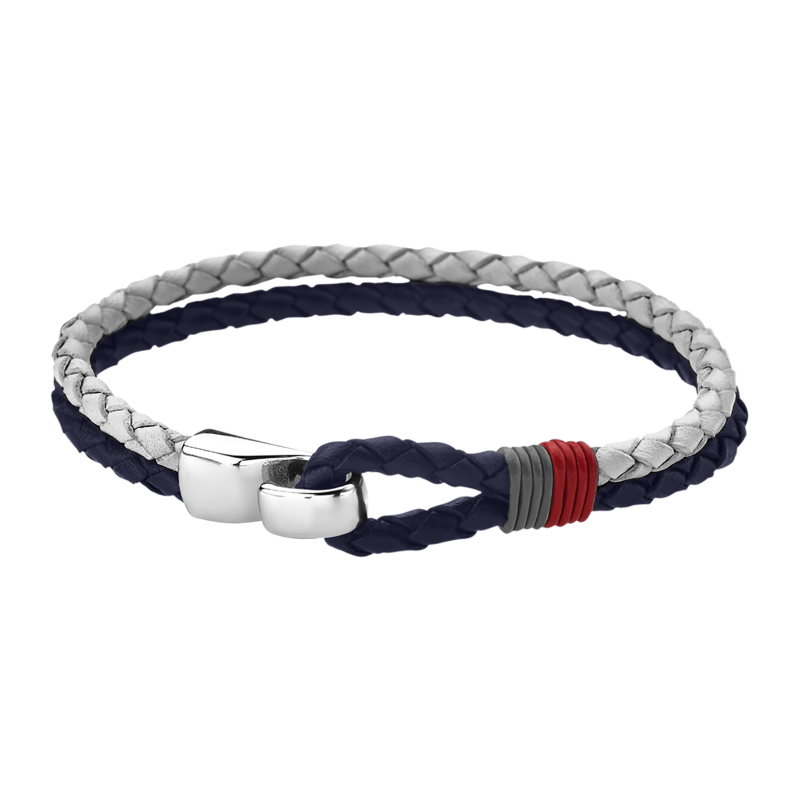 Lotus Style Bracelet Homme Cuir & Acier Bleu LS1813-2/2 Lotus Style Bracelet Homme Cuir & Acier Bleu LS1813-2/2