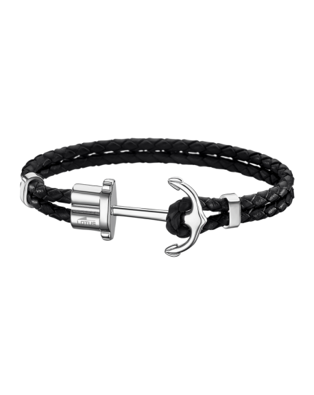 Lotus Style Bracelet mixte Ancre Urban Woman noir et acier-LS1881-2/6