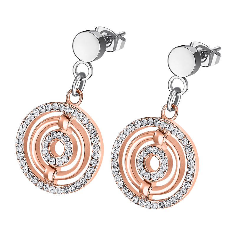 Lotus Style Boucles D'Oreilles Femme Acier Bicolore - LS1950-4/2 Lotus Style Boucles D'Oreilles Femme Acier Bicolore - LS1950-4/2