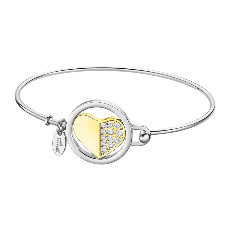 copy of Lotus Style Bracelet Jonc Femme Acier Doré Empierré LS2111-2/2