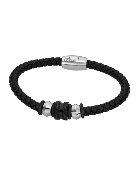Lotus Style Bracelet Homme Cuir & Acier LS2064-2/1