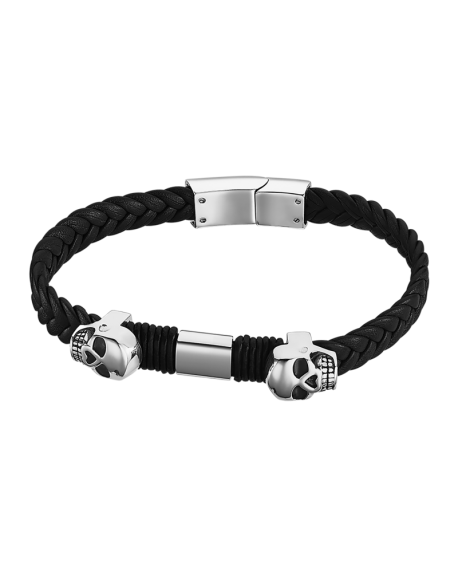 Lotus Style Bracelet Homme Cuir & Acier  LS2067-2/2