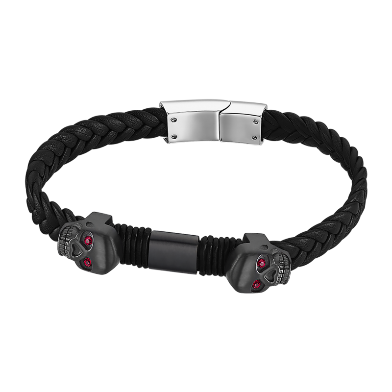 Lotus Style Bracelet Homme Cuir & Acier LS2067-2/3 - GPerduMesAiguilles.com