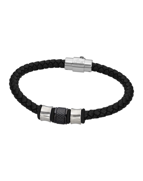 Lotus Style Bracelet Homme Cuir & Acier LS2070-2/2