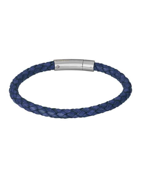 Lotus Style Bracelet Homme Acier Cuir Bleu LS2141-2/1