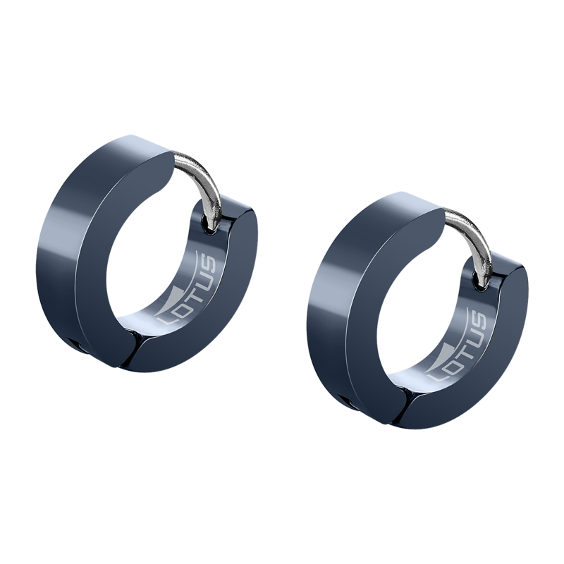 Lotus Style Boucles D'Oreilles Homme Acier Bleu - LS2160-4/3