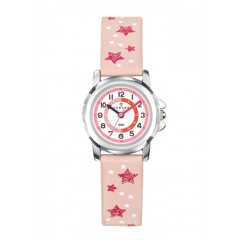 Montre Certus Enfant Cuir Rose 647649 Montre Certus Enfant Cuir Rose 647649