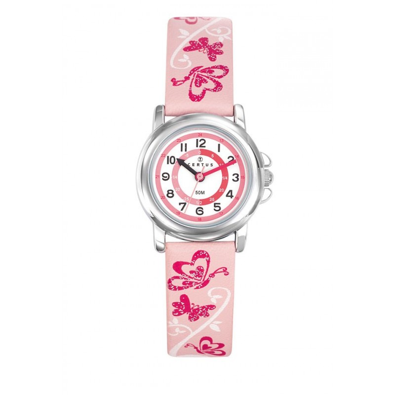 Montre Certus Enfant Cuir Rosé 647544 Montre Certus Enfant Cuir Rosé 647544
