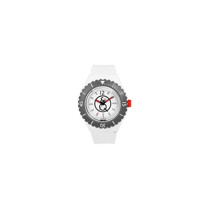 Montre Homme Q&Q Smile Solar 651007 Résine Blanc Montre Homme Q&Q Smile Solar 651007 Résine Blanc