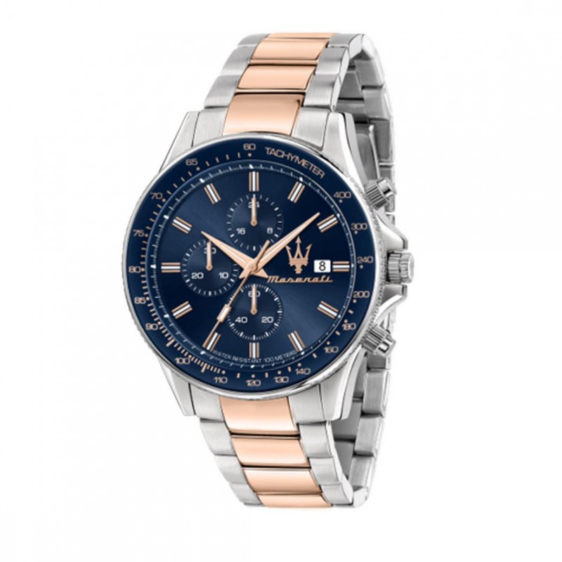 Maserati Sfida Montre Homme Chronographe Acier Bicolore R8873640012