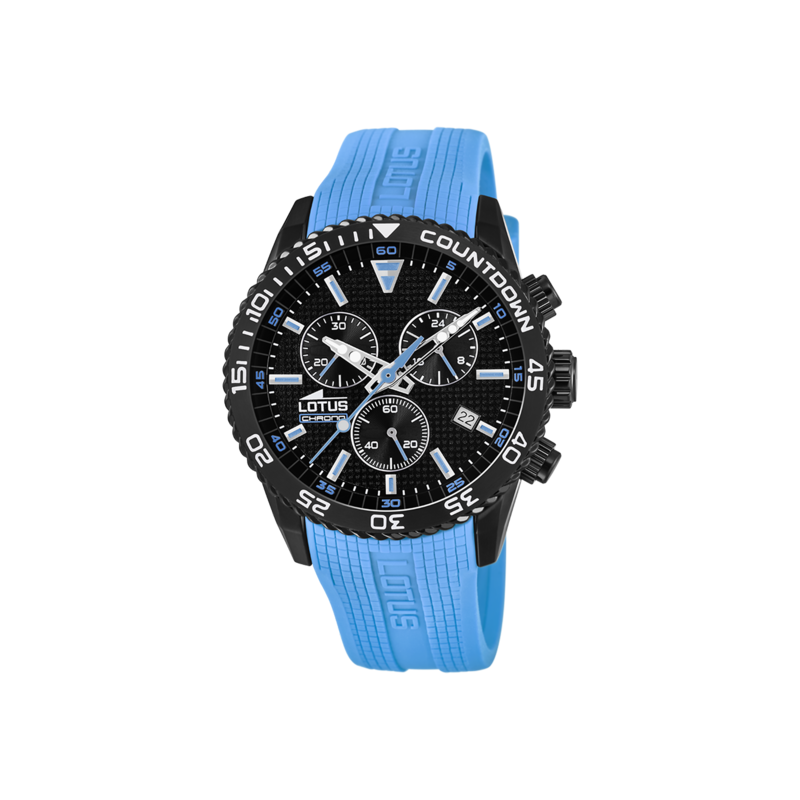 Lotus Montre Homme Chrono Acier Silicone Bleu 18672/6