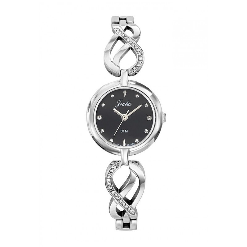 Joalia Montre Femme Acier Et Strass 633456 Joalia Montre Femme Acier Et Strass 633456