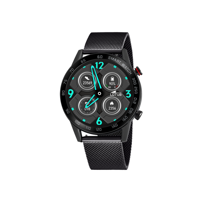 Lotus Connectée Montre Homme Acier Milanais Noir 50018/1 Lotus Connectée Montre Homme Acier Milanais Noir 50018/1