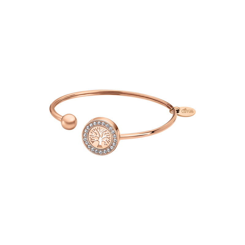 Bracelet Jonc Femme En Acier Inoxydable Rose Gold – Style Carpe Diem, Neuf Avec étiquettes