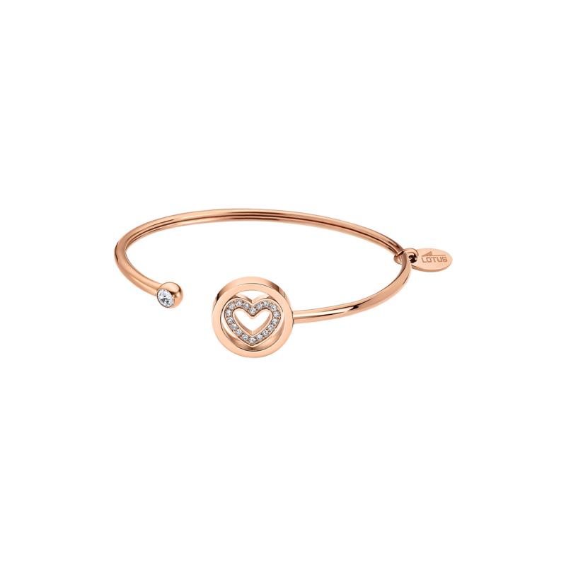 Lotus Style Bracelet Jonc Femme Acier Doré Rose LS2182-2/3 Lotus Style Bracelet Jonc Femme Acier Doré Rose LS2182-2/3