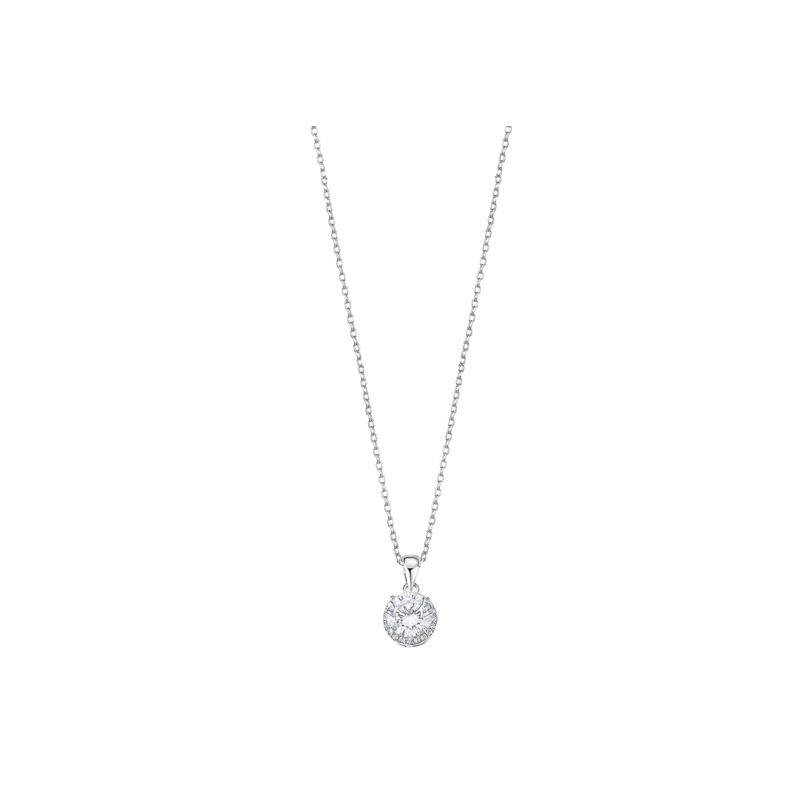 Lotus Silver Collier Femme Argent Pendentif Strass LP3104-1/1 Lotus Silver Collier Femme Argent Pendentif Strass LP3104-1/1