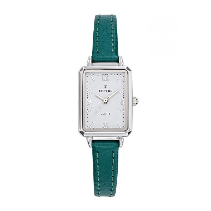 Certus Montre Femme Acier Cuir Vert 644529