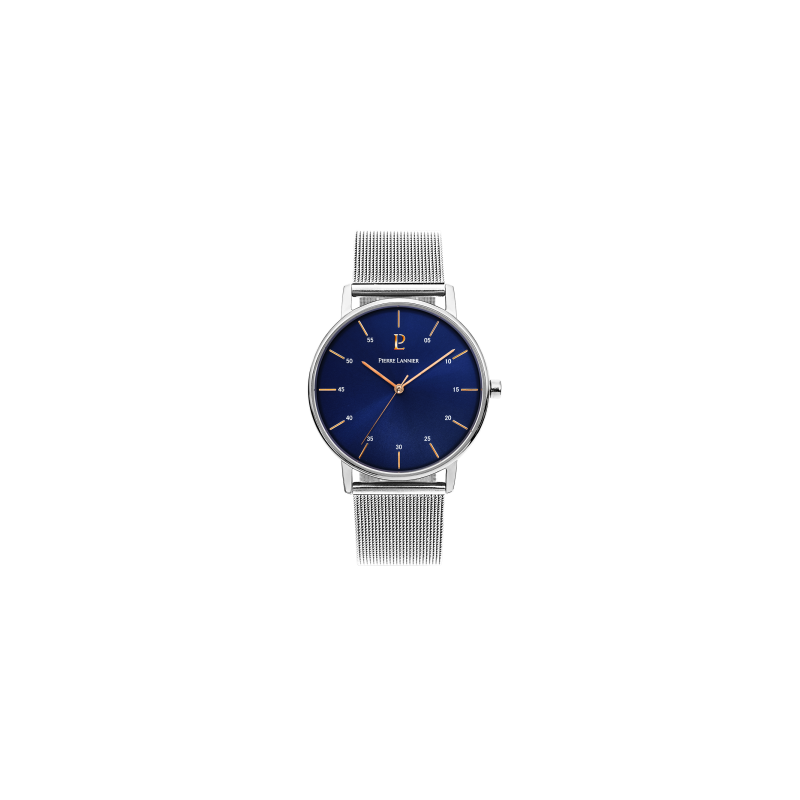 Montre Pierre Lannier Homme Acier Milanais 202J168 Montre Pierre Lannier Homme Acier Milanais 202J168
