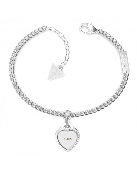 Guess Fine Heart Bracelet Acier JUBB01422JWRHS