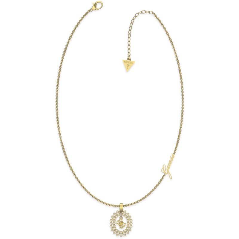 Guess Re-Leaf Collier Acier Doré JUBN01331JWYG Guess Re-Leaf Collier Acier Doré JUBN01331JWYG