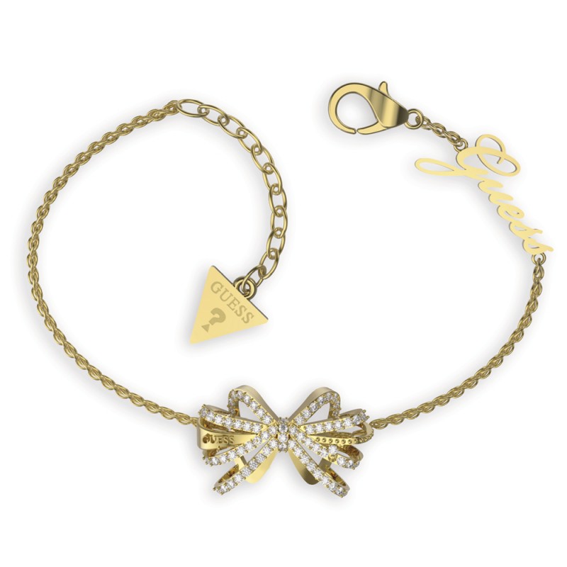 Guess A-Bow You Bracelet Acier Doré JUBB01327JWYGS Guess A-Bow You Bracelet Acier Doré JUBB01327JWYGS