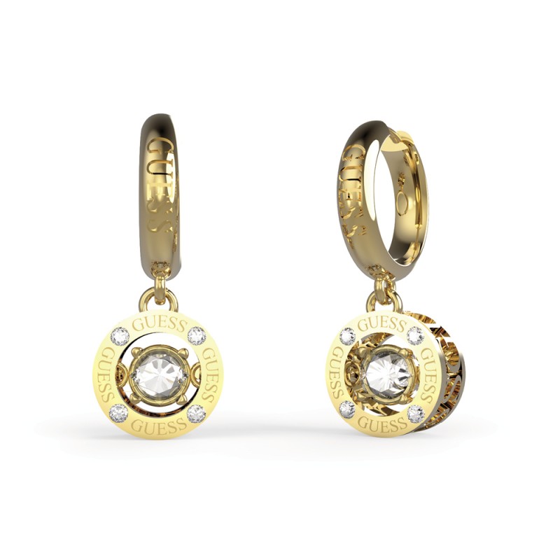 Guess Solitaire Boucles D'Oreilles Acier Doré JUBE01463JWYG Guess Solitaire Boucles D'Oreilles Acier Doré JUBE01463JWYG