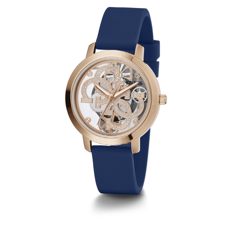 Guess Quattro Clear Montre Femme Silicone GW0452L1
