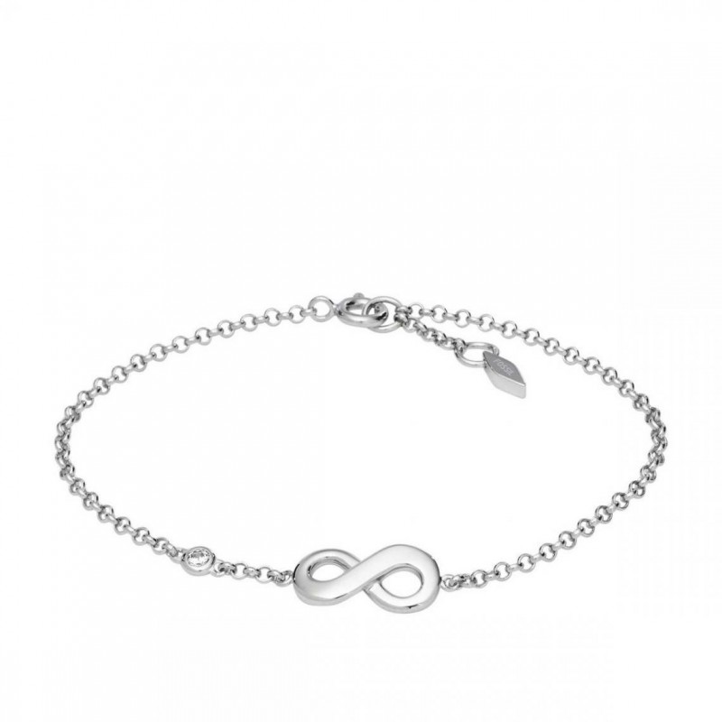 Fossil Bracelet Femme Argent signe Infini JFS00393040 Fossil Bracelet Femme Argent signe Infini JFS00393040