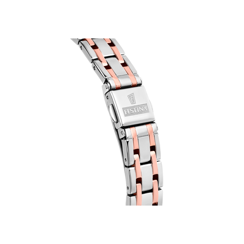 Festina Orologio Automatico Donna F20615/1 | Cassa In Acciaio Inox 316L Multicolore, Cinturino Grigio Argento, Impermeabile 5 ATM