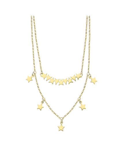 Lotus Silver Collier Double...