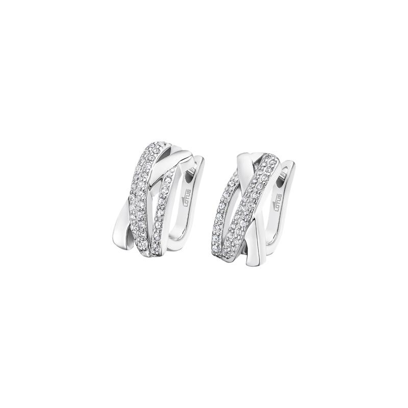 Lotus Silver Boucle D'Oreille Femme Argent Strass LP3326-4/1