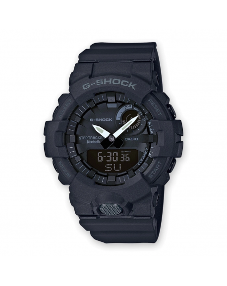 Casio G-Shock Montre Homme Bluetooth Chrono Résine Noir GBA-800-1AER