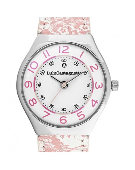 Lulu Castagnette MiniStar Fun Montre Fille Cuir Rose 38940