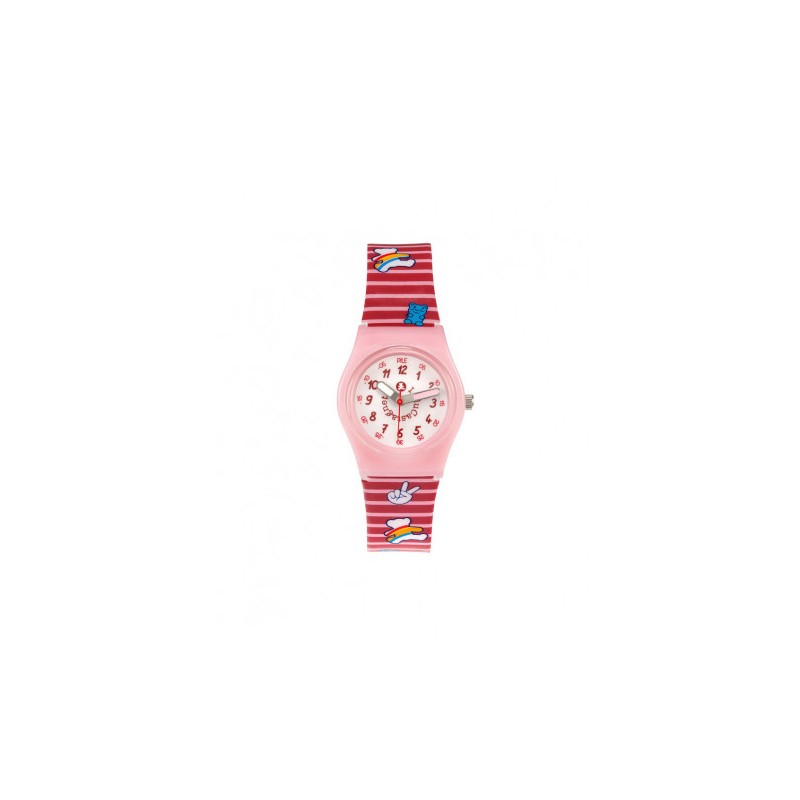 Lulu Castagnette Rainbow Montre Fille Silicone Rouge G38009 Lulu Castagnette Rainbow Montre Fille Silicone Rouge G38009