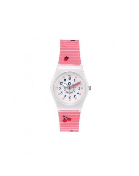 Lulu Castagnette Cherry Montre Fille Silicone Rose G38007