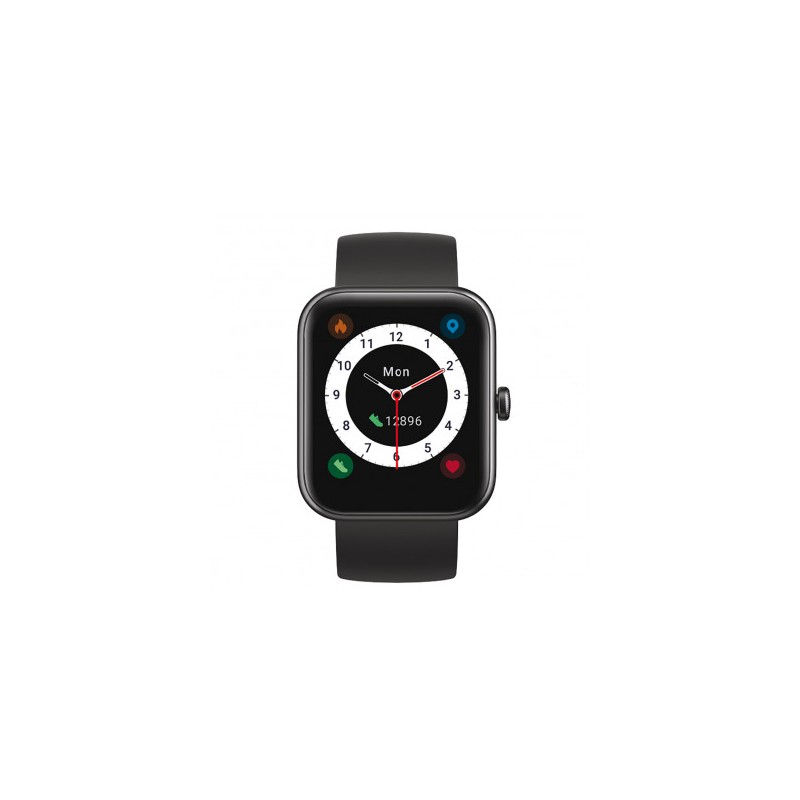 Smarty Alexa Montre Mixte Connectée Silicone Noir SW029A Smarty Alexa Montre Mixte Connectée Silicone Noir SW029A