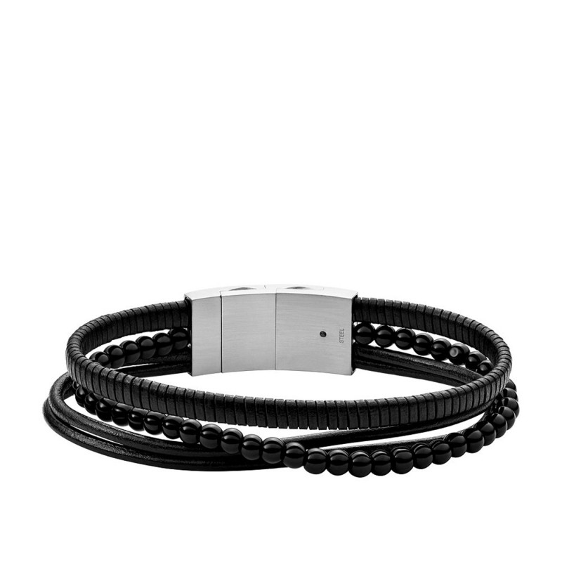 Fossil Vintage Casual Homme Bracelet Cuir Noir JF03993040 Fossil Vintage Casual Homme Bracelet Cuir Noir JF03993040