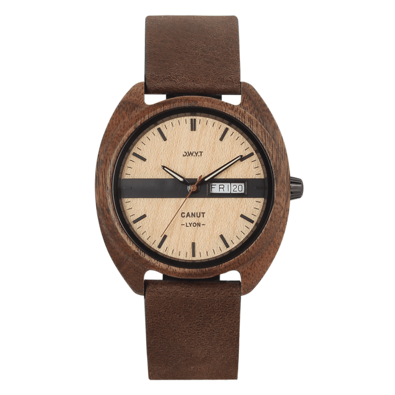 DWYT Watch Canut Montre Homme Bracelet Cuir Marron - DW-01402-1038 DWYT Watch Canut Montre Homme Bracelet Cuir Marron - DW-01402-1038
