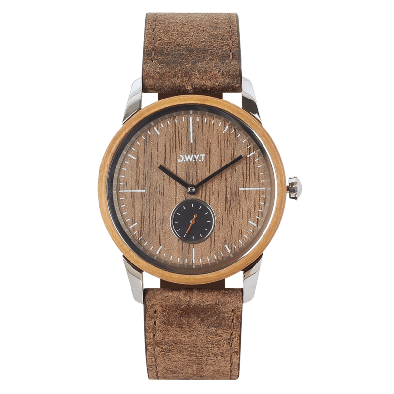 DWYT Watch Volcano Montre Mixte Bracelet Cuir Marron Sepia DW