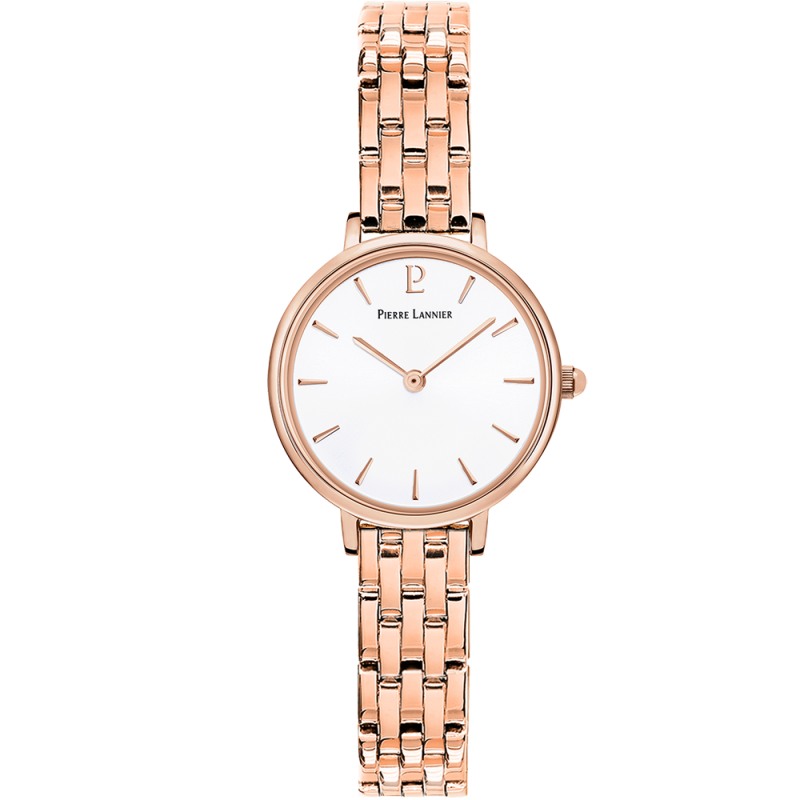 Pierre Lannier Nova Montre Femme Acier Doré Rose 021J908