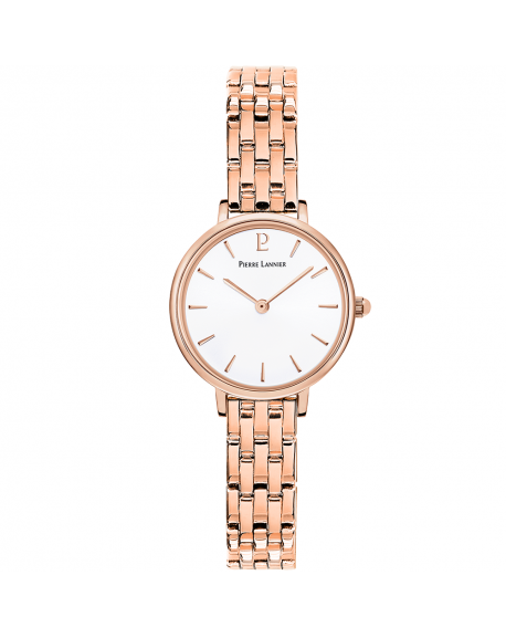 Pierre Lannier Nova Montre Femme Acier Doré Rose 021J908