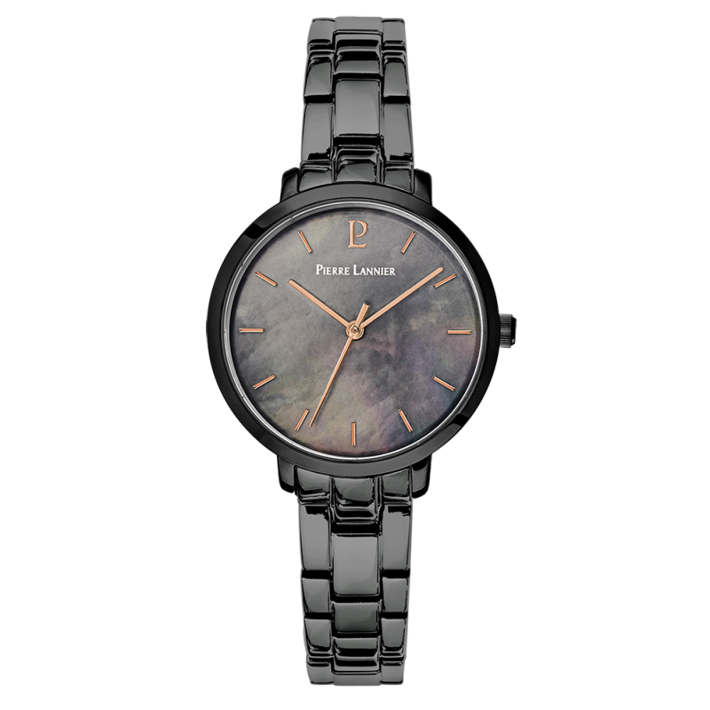 Pierre Lannier Aura Montre Femme Acier Noir 055M939