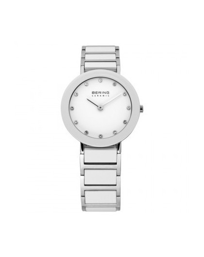 Montre Bering Femme Swarovski Céramique Blanc 11429-754