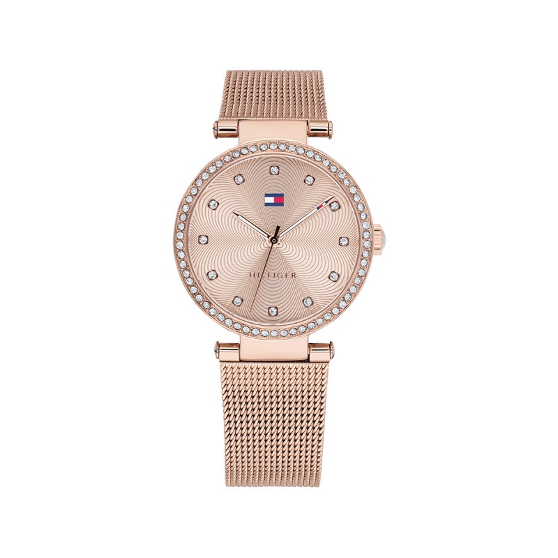Tommy Hilfiger Lynn Montre Femme Acier Doré Rose Milanais 1782508 Tommy Hilfiger Lynn Montre Femme Acier Doré Rose Milanais 1782508