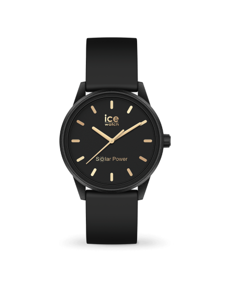 Ice Watch Solar Power Black Gold Small Montre Mixte 020302