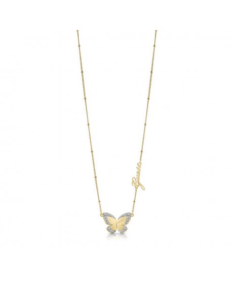 Guess Collier Love Butterfly Acier doré UBN78025