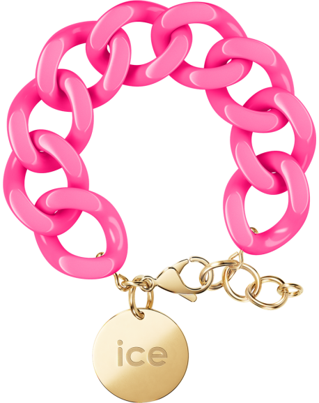 Ice Jewellery Chain Bracelet Neon Pink - Gold 020927
